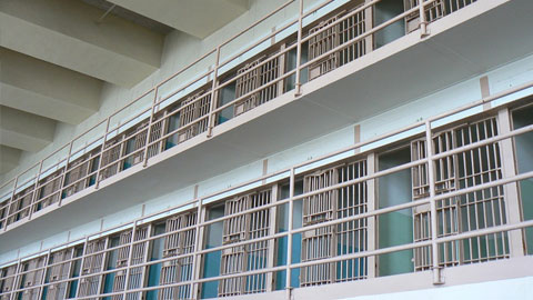 Interior of a prison